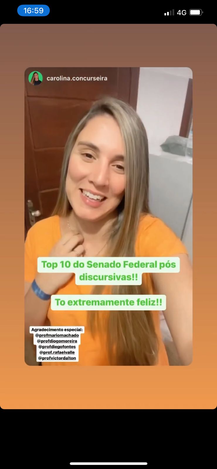 Depoimento de aluno aprovado